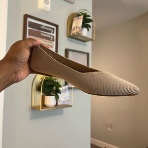 Old Navy Tan Flats Sleek Suede Loafers